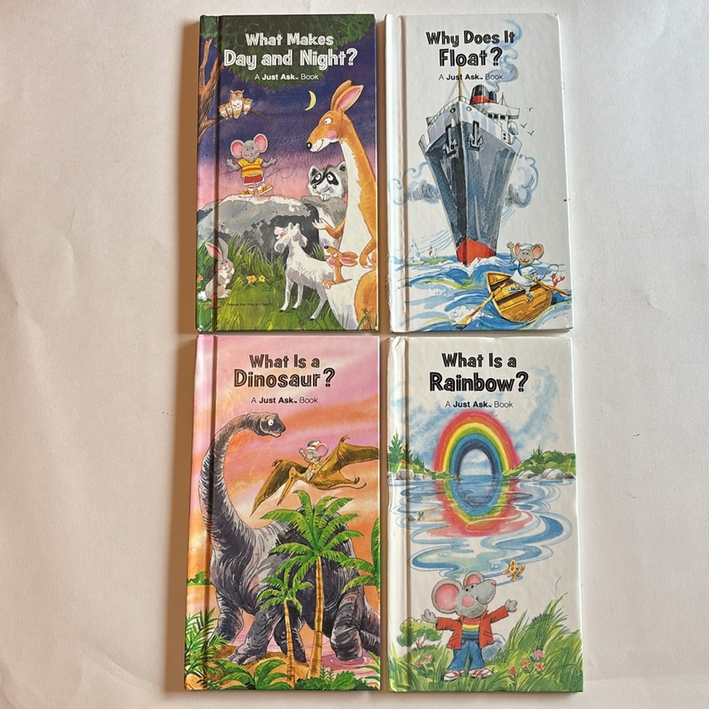 4 Vintage Weekly Reader Books A Just Ask Book